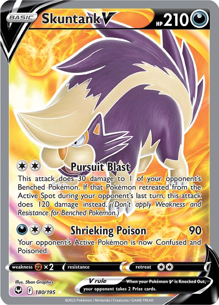 Skuntank V (180/195) [Sword & Shield: Silver Tempest] | Odin's Place