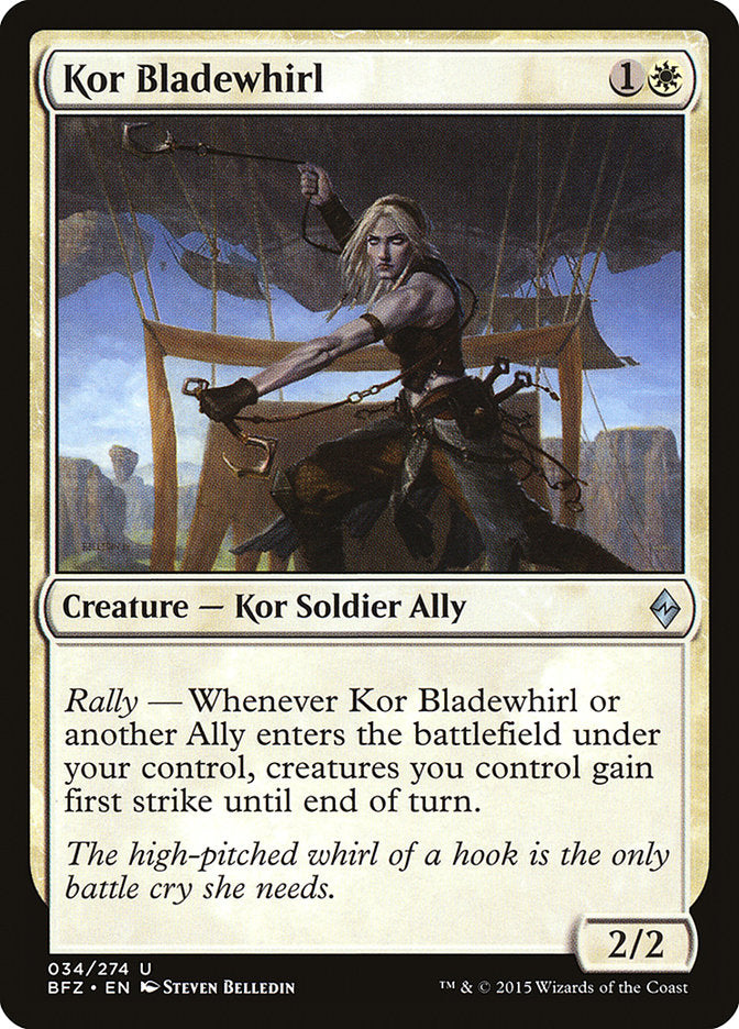 Kor Bladewhirl (34) [Battle for Zendikar] | Odin's Place