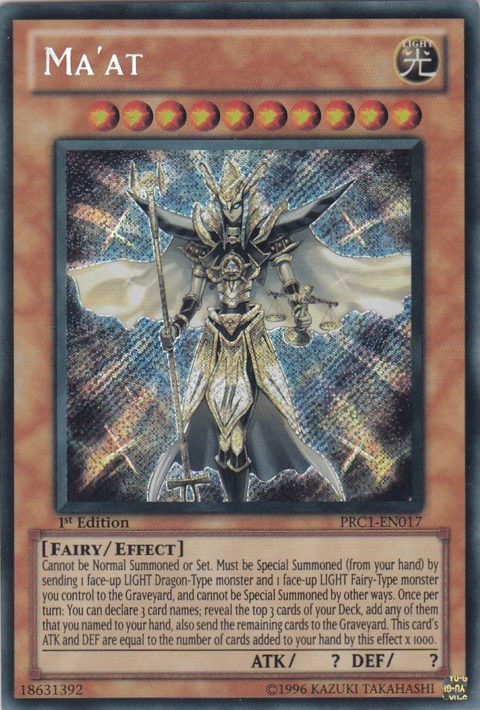 Ma'at [PRC1-EN017] Secret Rare | Odin's Place