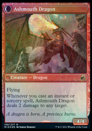 Smoldering Egg // Ashmouth Dragon [Innistrad: Midnight Hunt Prerelease Promos] | Odin's Place