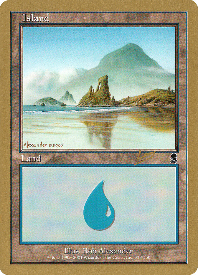 Island (rl338) (Raphael Levy) [World Championship Decks 2002] | Odin's Place