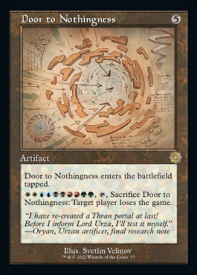 Door to Nothingness (Retro Schematic) [The Brothers' War Retro Artifacts] | Odin's Place