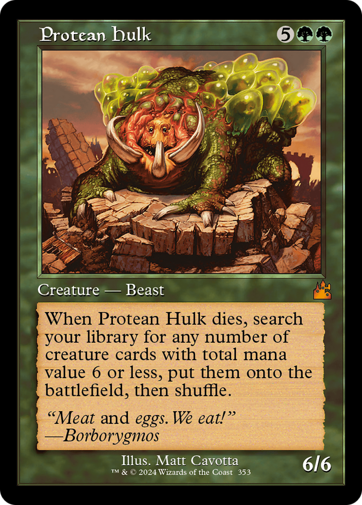 Protean Hulk (Retro Frame) [Ravnica Remastered] | Odin's Place