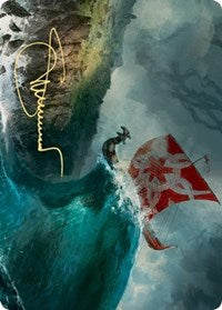 Run Ashore Art Card (Gold-Stamped Signature) [Kaldheim Art Series] | Odin's Place