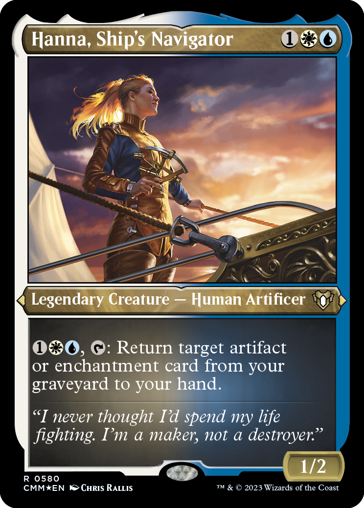 Hanna, Ship's Navigator (Foil Etched) [Commander Masters] | Odin's Place