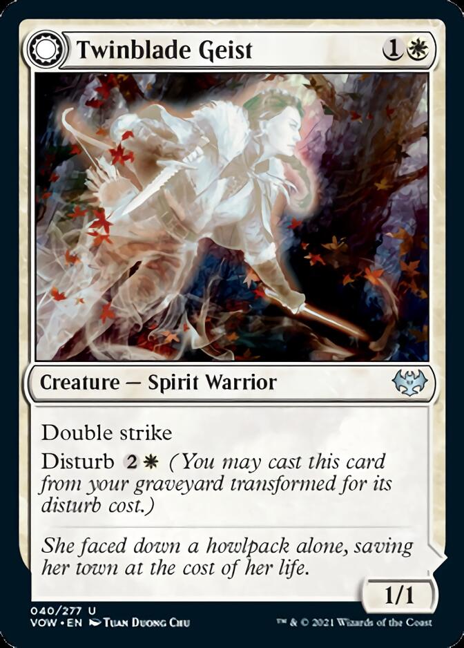 Twinblade Geist // Twinblade Invocation [Innistrad: Crimson Vow] | Odin's Place