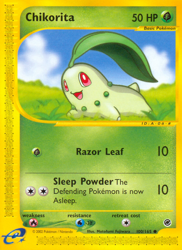 Chikorita (100/165) [Expedition: Base Set] | Odin's Place
