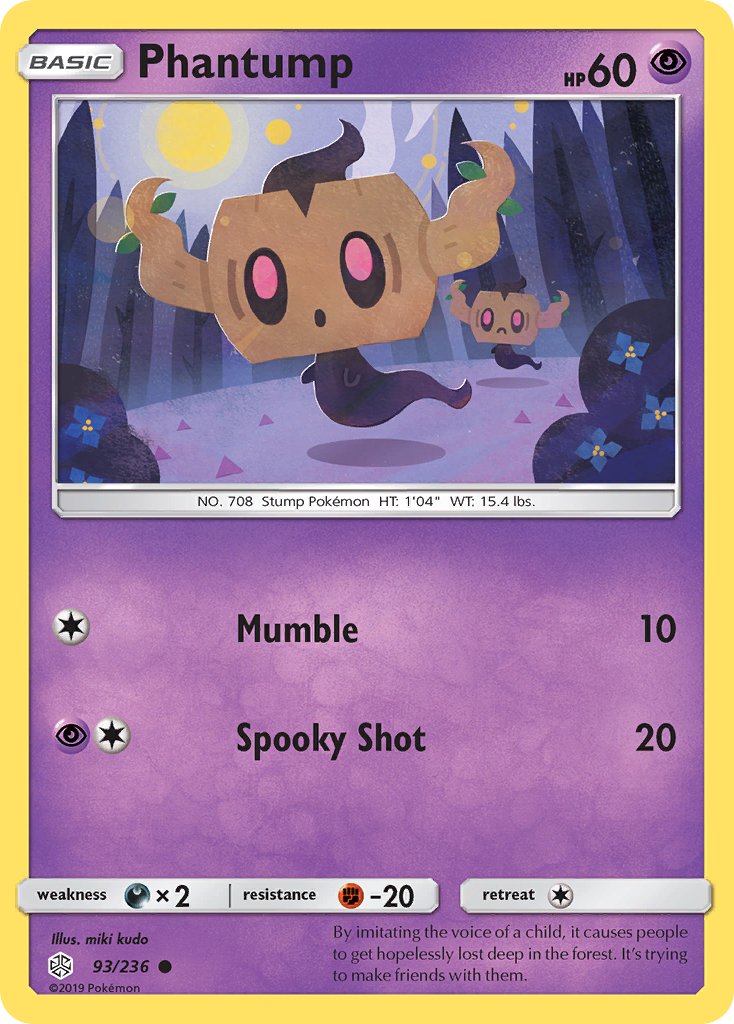 Phantump (93/236) [Sun & Moon: Cosmic Eclipse] | Odin's Place