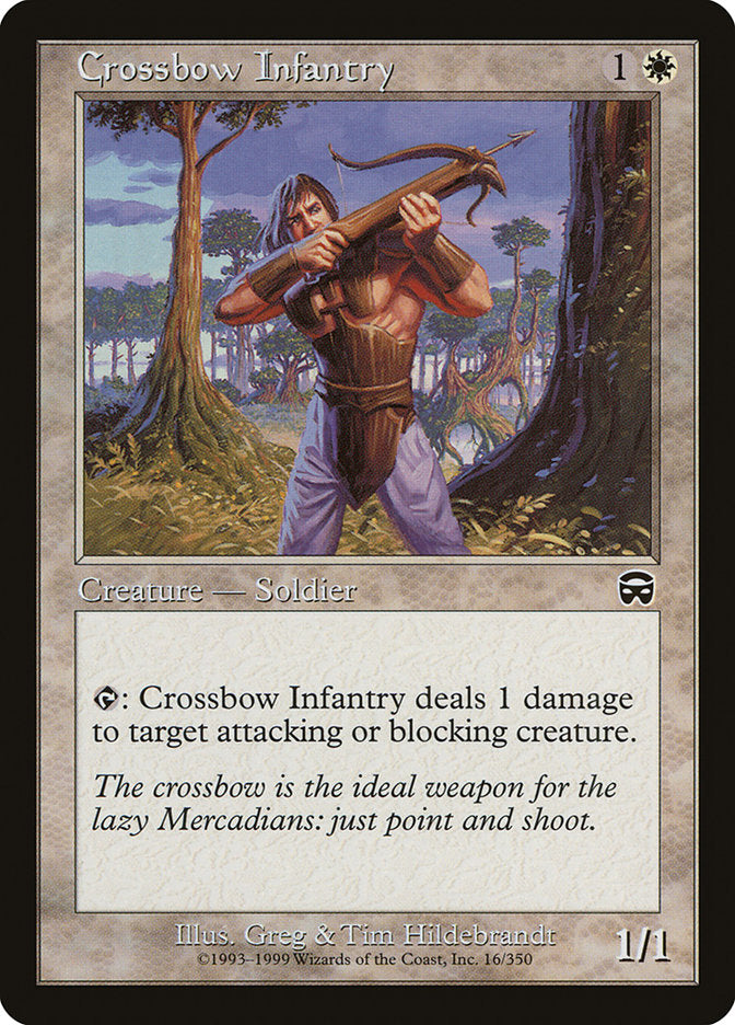 Crossbow Infantry (16) [Mercadian Masques] | Odin's Place