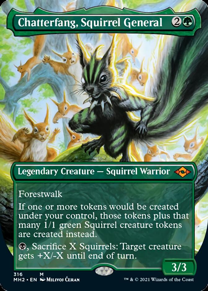 Chatterfang, Squirrel General (Borderless Alternate Art) [Modern Horizons 2] | Odin's Place