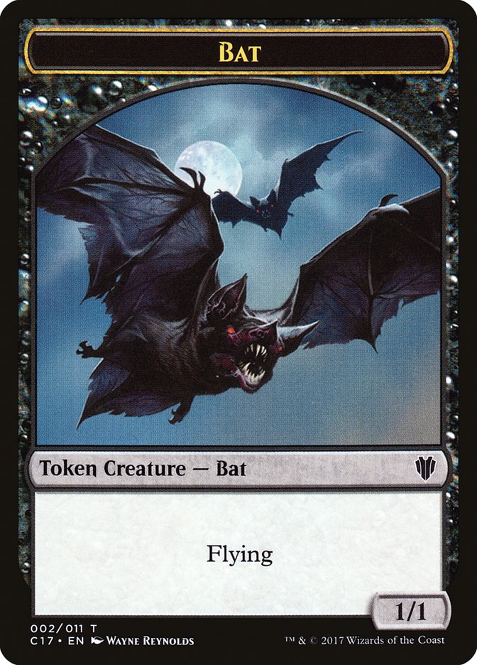 Bat // Vampire Double-Sided Token [Commander 2017 Tokens] | Odin's Place