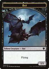 Bat // Vampire Double-Sided Token [Commander 2017 Tokens] | Odin's Place