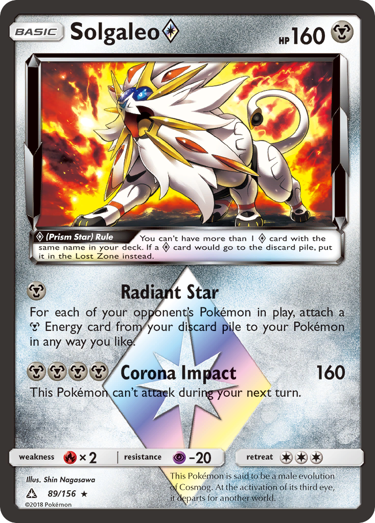 Solgaleo (89/156) (Prism Star) [Sun & Moon: Ultra Prism] | Odin's Place