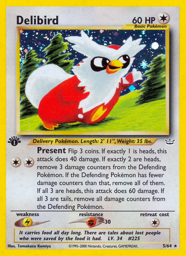 Delibird (5/64) [Neo Revelation 1st Edition] | Odin's Place