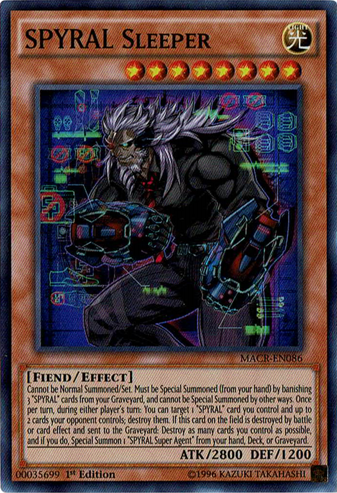 SPYRAL Sleeper [MACR-EN086] Super Rare | Odin's Place