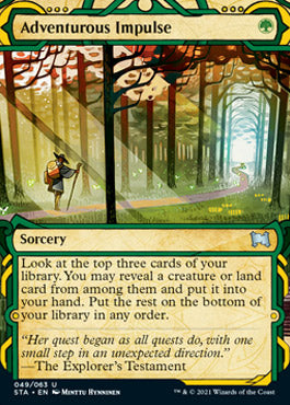 Adventurous Impulse (Foil Etched) [Strixhaven: School of Mages Mystical Archive] | Odin's Place