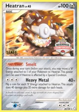 Heatran (30/146) (Regional Championships Staff) [Diamond & Pearl: Legends Awakened] | Odin's Place