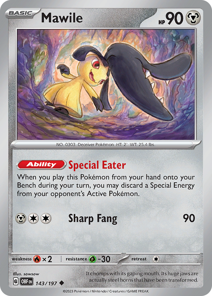 Mawile (143/197) [Scarlet & Violet: Obsidian Flames] | Odin's Place