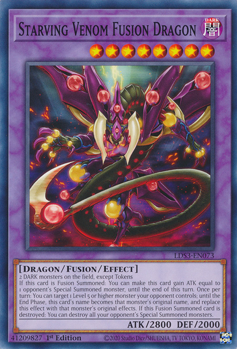 Starving Venom Fusion Dragon [LDS3-EN073] Common | Odin's Place