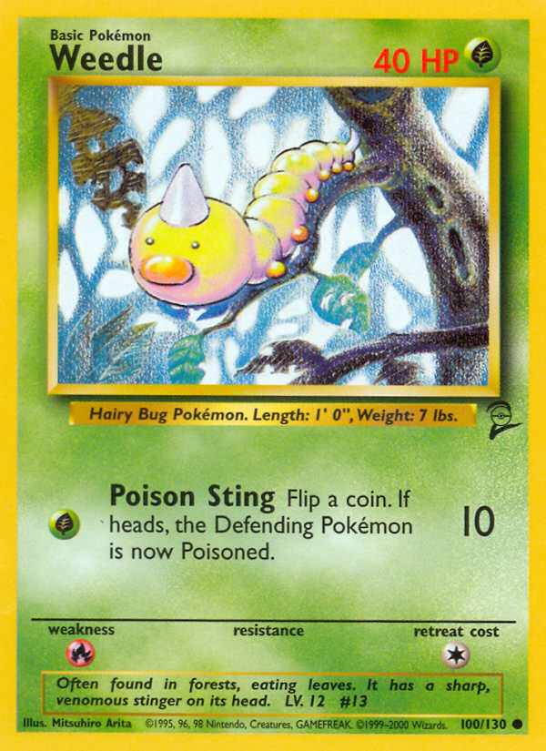 Weedle (100/130) [Base Set 2] | Odin's Place