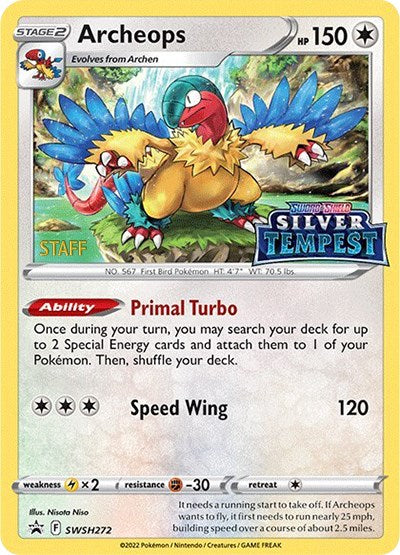 Archeops (SWSH272) (Prerelease) (Staff) [Sword & Shield: Black Star Promos] | Odin's Place