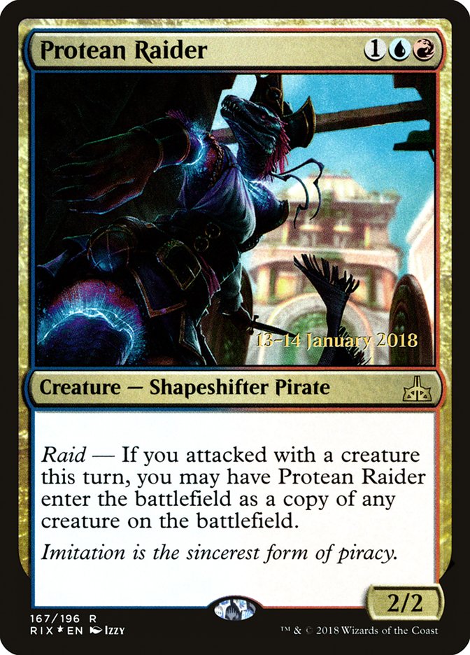 Protean Raider (167) [Rivals of Ixalan Prerelease Promos] | Odin's Place