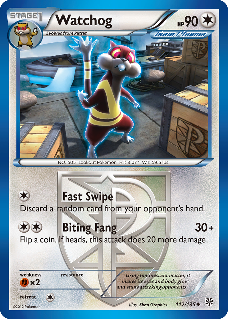 Watchog (112/135) [Black & White: Plasma Storm] | Odin's Place