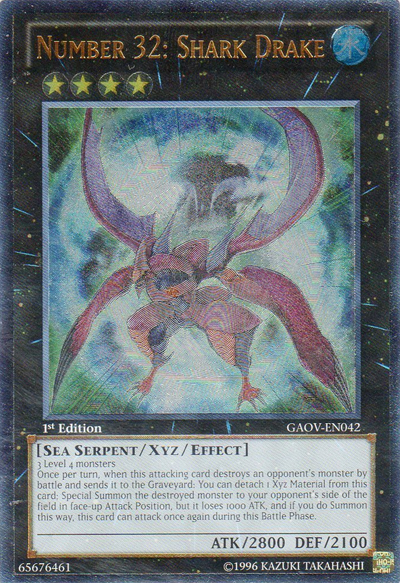 Number 32: Shark Drake [GAOV-EN042] Ultimate Rare | Odin's Place