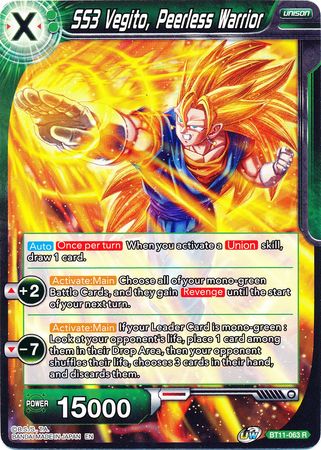 SS3 Vegito, Peerless Warrior (BT11-063) [Vermilion Bloodline] | Odin's Place