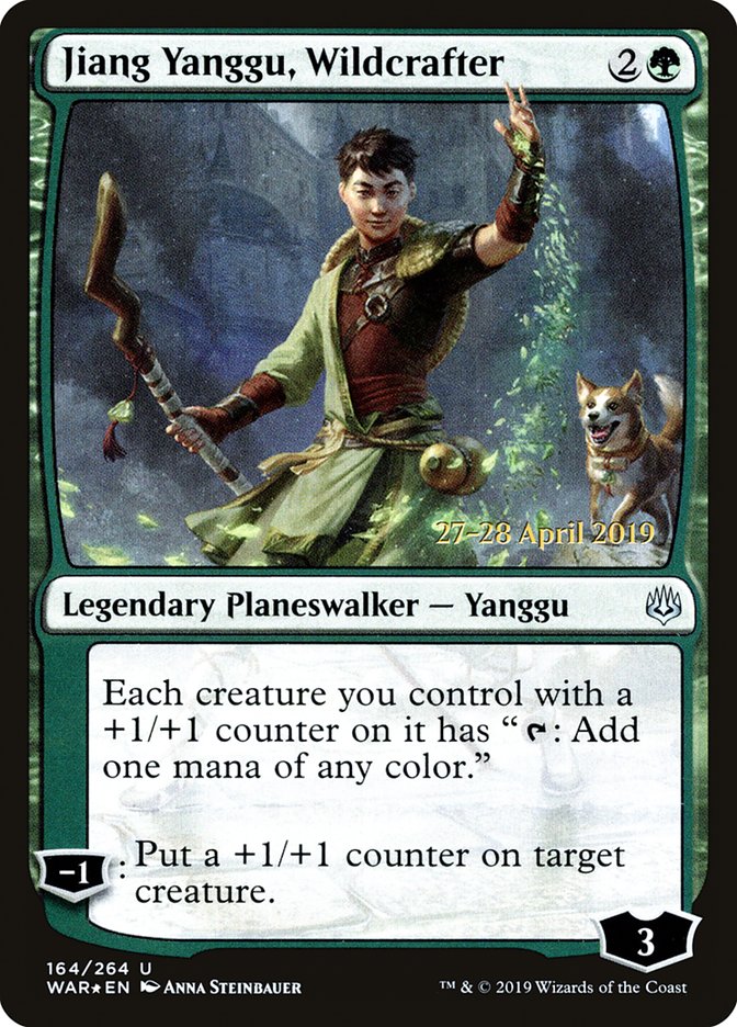 Jiang Yanggu, Wildcrafter (164) [War of the Spark Prerelease Promos] | Odin's Place