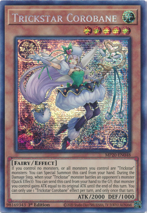 Trickstar Corobane [MP20-EN048] Prismatic Secret Rare | Odin's Place