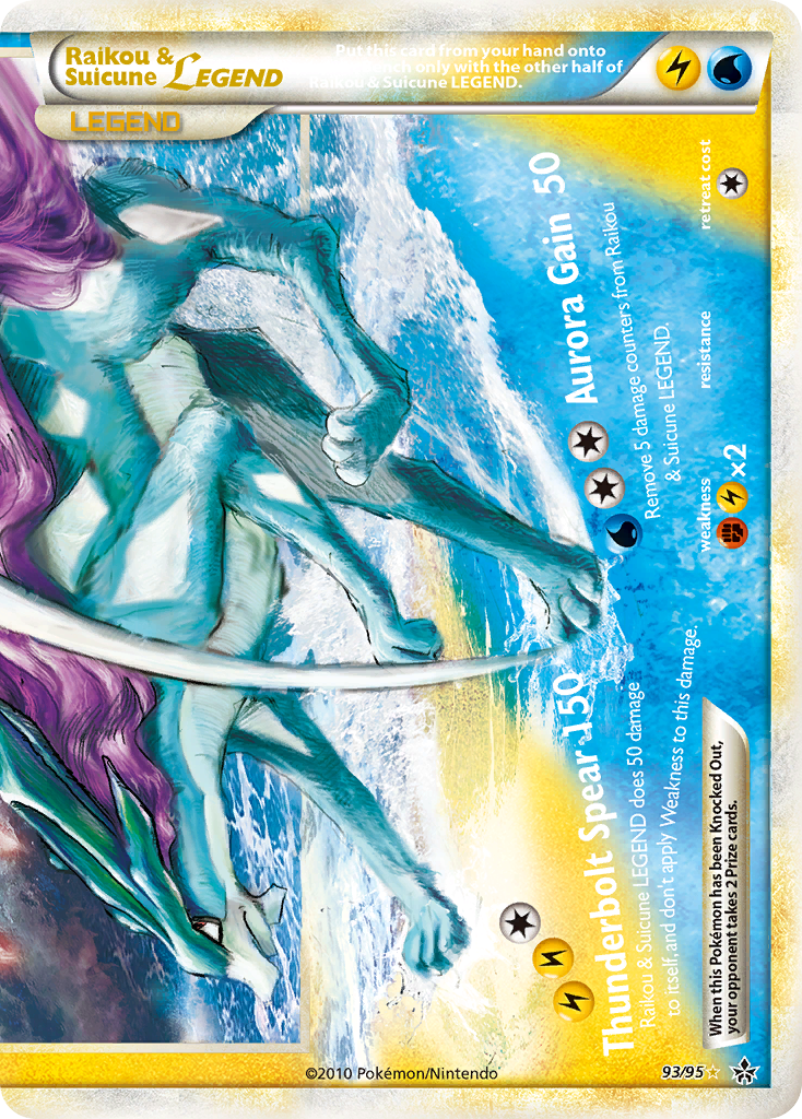 Raikou & Suicune LEGEND (93/95) [HeartGold & SoulSilver: Unleashed] | Odin's Place