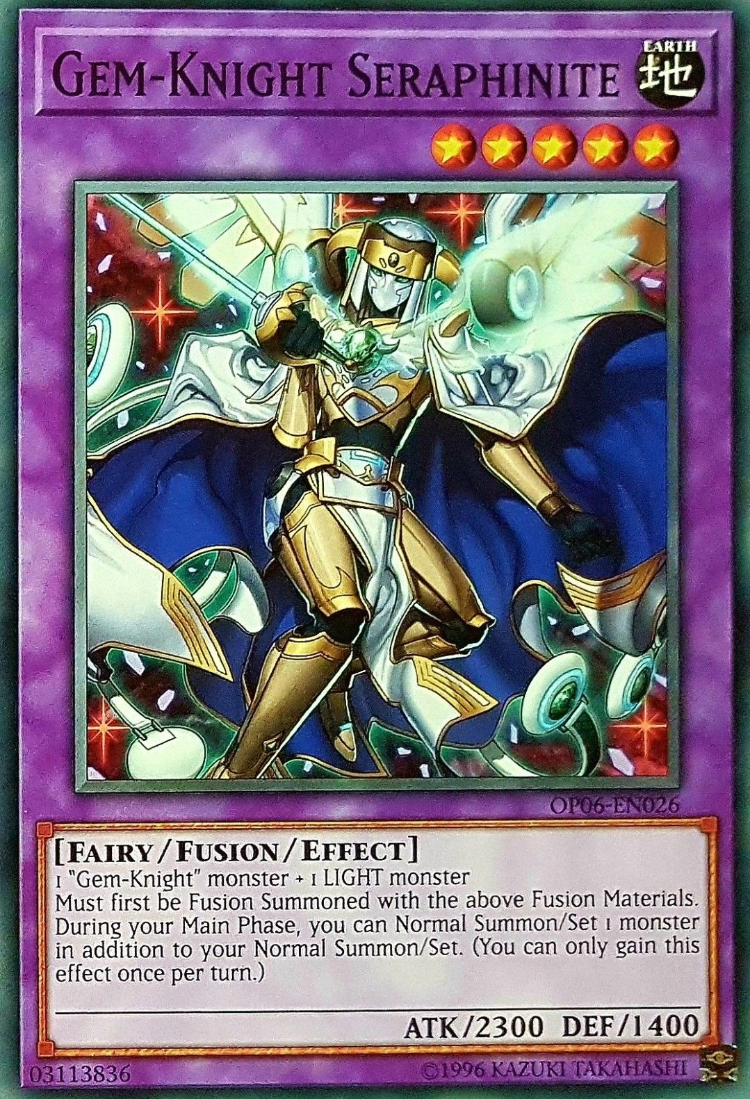 Gem-Knight Seraphinite [OP06-EN026] Common | Odin's Place