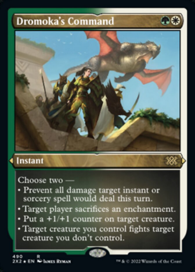 Dromoka's Command (Foil Etched) [Double Masters 2022] | Odin's Place