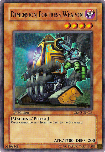 Dimension Fortress Weapon [CRMS-EN033] Super Rare | Odin's Place