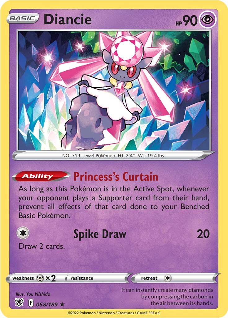 Diancie (068/189) [Sword & Shield: Astral Radiance] | Odin's Place