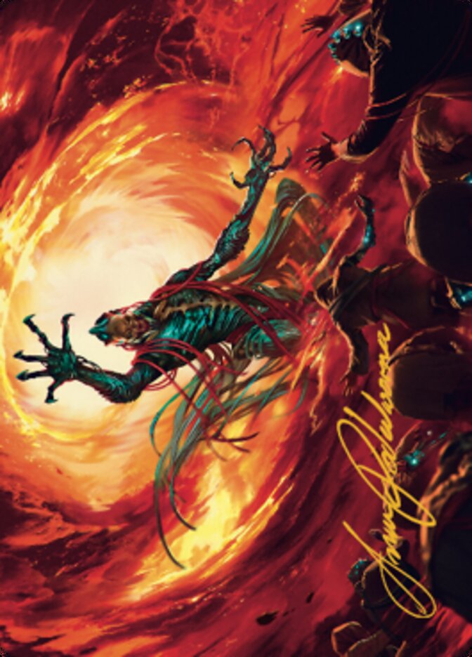 Gix, Yawgmoth Praetor Art Card (Gold-Stamped Signature) [The Brothers' War Art Series] | Odin's Place