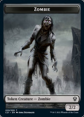 Zombie // Horror Double-Sided Token [Commander 2021 Tokens] | Odin's Place