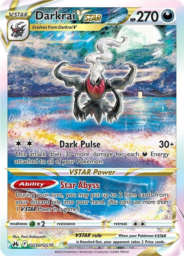 Darkrai VSTAR (GG50/GG70) [Sword & Shield: Crown Zenith] | Odin's Place