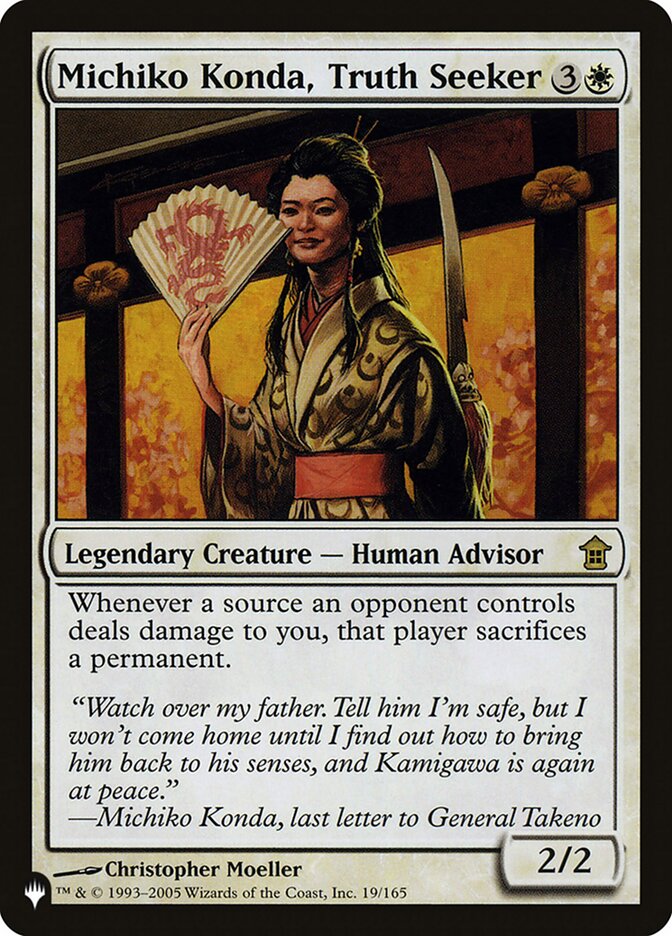 Michiko Konda, Truth Seeker [The List] | Odin's Place