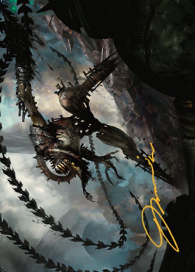 Razorlash Transmogrant Art Card (Gold-Stamped Signature) [The Brothers' War Art Series] | Odin's Place