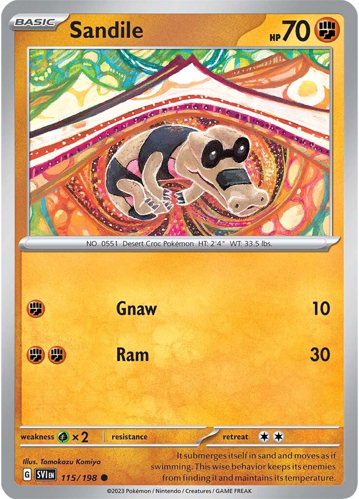 Sandile (115/198) [Scarlet & Violet: Base Set] | Odin's Place