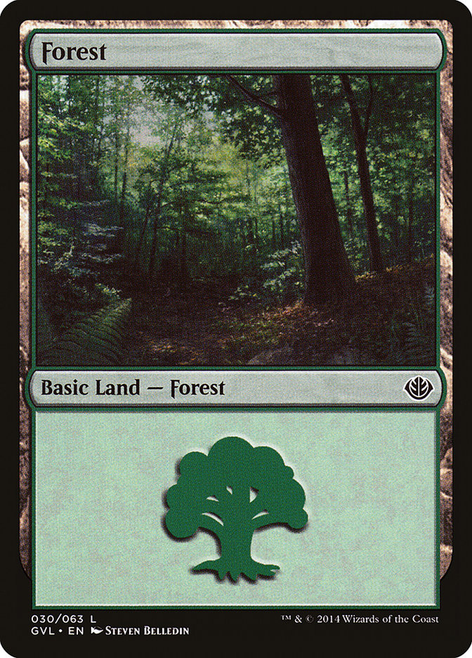 Forest (30) (Garruk vs. Liliana) [Duel Decks Anthology] | Odin's Place