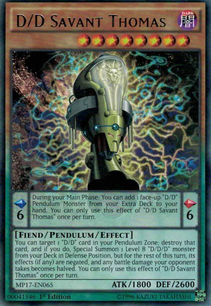 D/D Savant Thomas [MP17-EN065] Rare | Odin's Place