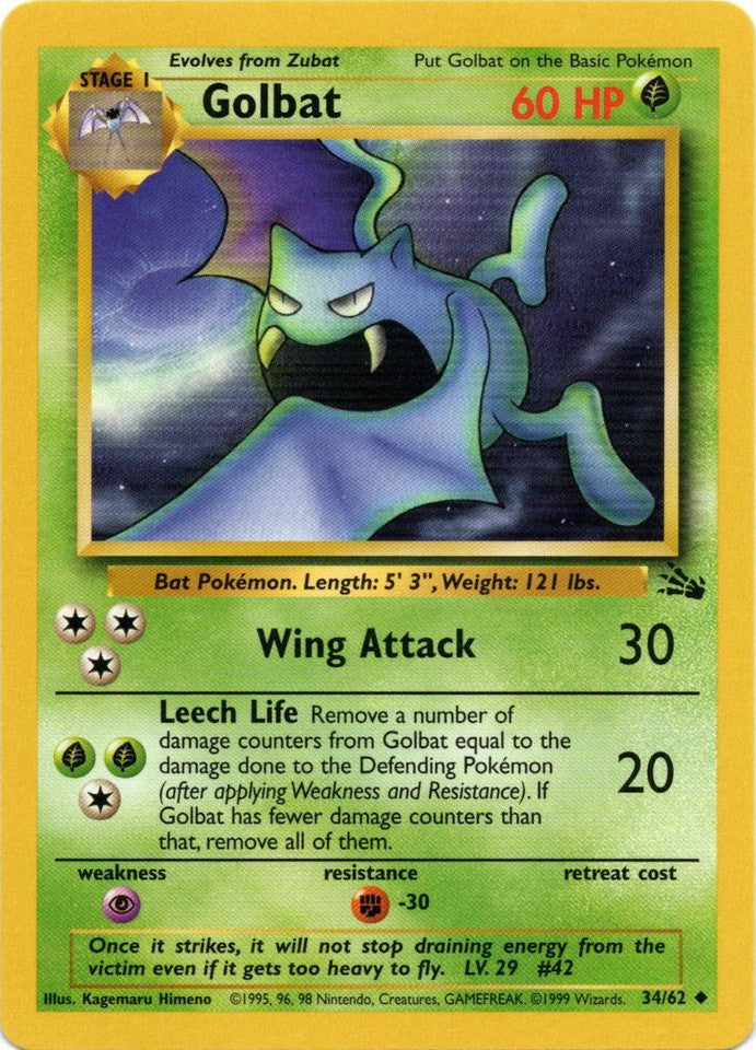 Golbat (34/62) [Fossil Unlimited] | Odin's Place
