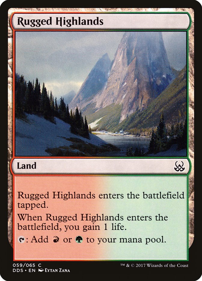 Rugged Highlands (59) [Duel Decks: Mind vs. Might] | Odin's Place