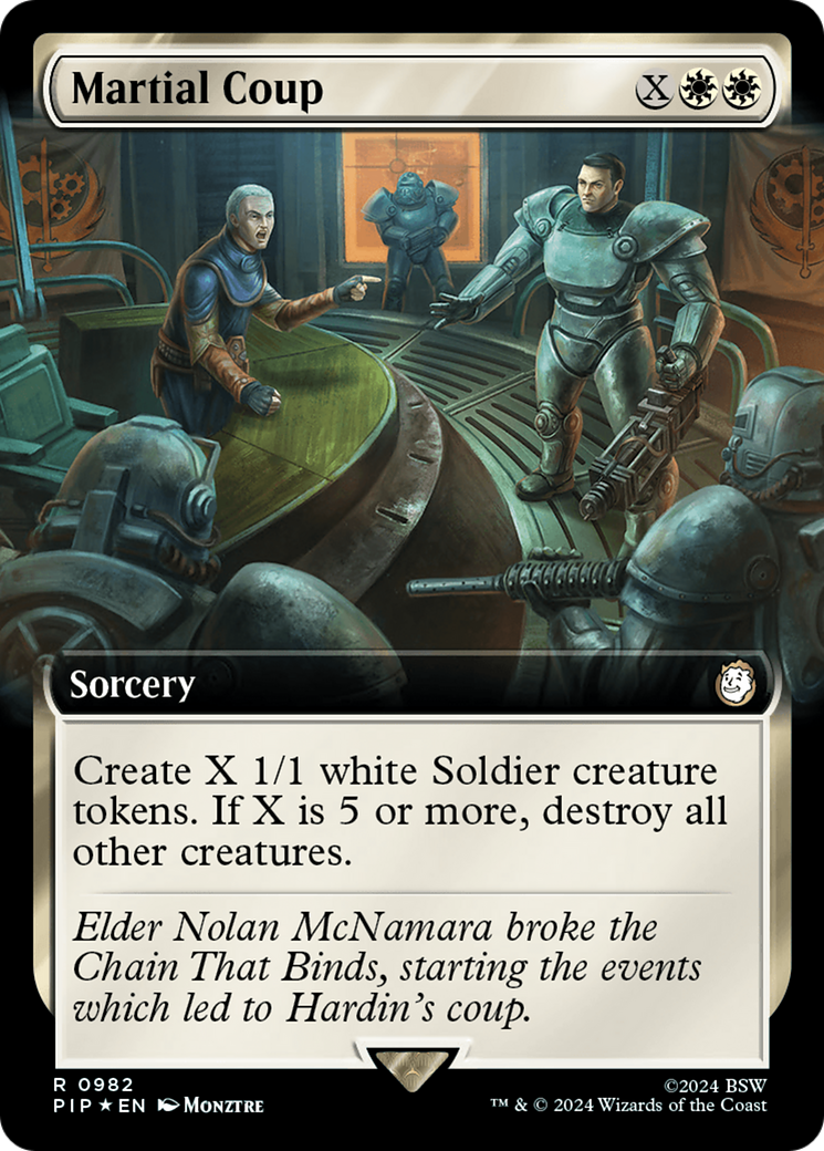 Martial Coup (Extended Art) (Surge Foil) [Fallout] | Odin's Place