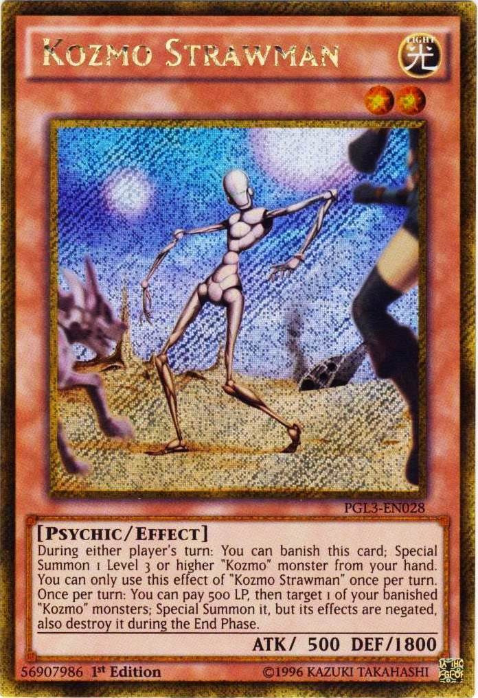 Kozmo Strawman [PGL3-EN028] Gold Secret Rare | Odin's Place