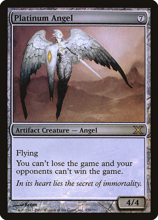 Platinum Angel (Premium Foil) [Tenth Edition] | Odin's Place