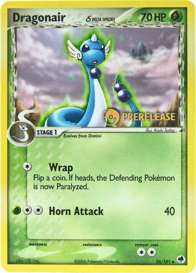Dragonair (28/101) (Prerelease) [EX: Dragon Frontiers] | Odin's Place